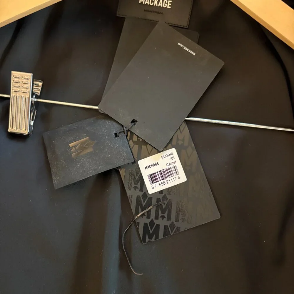 Mackage Elodie Wool Coat Size XS in Camel - Picture 13 of 16